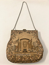 1939 New York World's Fair Tapestry Purse by Sico - Administrations Bldg  - RARE picture