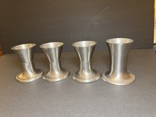 VTG LILY SODA FOUNTAIN TULIP CUP VEE CUP HOLDERS 5LS & 5MS ~SET OF 4 TOTAL ~EUC picture