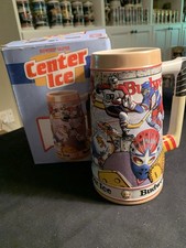 Budweiser Center Ice Hockey Sports Series Beer Stein 1993 Breweriana picture