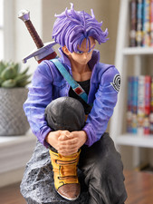 Dragon Ball Z Future Trunks Sitting Figure 26cm 10.2in Anime Statue Collectible picture