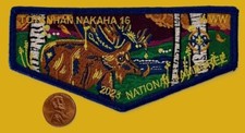 BOY SCOUT OA TOTANHAN NAKAHA 16 NORTHERN STAR 250 2023 JAMBOREE MOOSE FLAP picture
