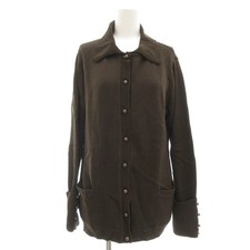 Escada Wool Cardigan Brown Size 44 Ladies Excellent  (Ages 14+) picture