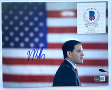 SENATOR MARCO RUBIO SIGNED 8X10 PHOTO FLORIDA SECRETARY OF STATE GOP 2028 A BAS picture