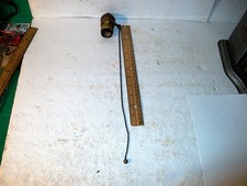 ANTIQUE HUBBELL 250V-250W VERY LONG PULL CHAIN SOCKET WITH ROUND PULL picture