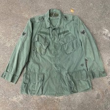 1960’s Vietnam War 2nd Pattern Poplin Jungle Jacket Large Regular Patched US Mil picture