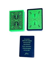 Bicycle x J. Crew Neon Green Limited Edition Playing Cards Two Decks VIP picture