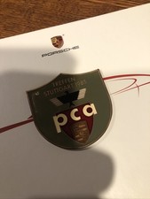 Original Vintage Porsche PCA Dash Badge Enamel Stuttgart 1985 picture