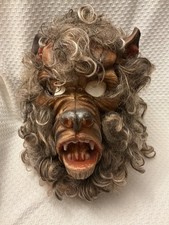 Vintage Werewolf Wolf Halloween Mask 1980s Full Mask Rare picture