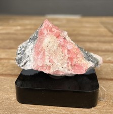 Sweet Home Mine Rhodochrosite on Quartz with Pyrite & Wild UV glow Alma Colorado picture