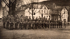 RPPC  WW1  US Army Soldiers In Formation  Real Photo Postcard   c1918 picture