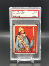 1933 Goudey Indian Gum The Great King #166 Graded PSA 4 **Rare** *BNB* picture