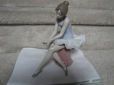 Vintage NAO By lladro #1179 Sitting Ballerina 9'' Porcelain Figurine Minty  picture