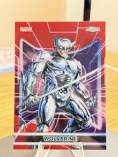 2026 Topps Marvel Neon Wolverine Chrome Neon Etch Red Refractor /5 #9 picture