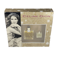 NEW Vtg NOS Celine Dion Eau de Toilette & Perfume Spray Splash Gift Set RARE picture