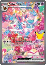 Pokemon TCG 30th Celebration 153/128 Sylveon ex SIR Holo NEAR MINT picture