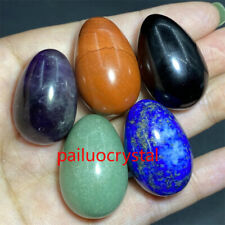 5pcs Wholesale Natural mixed egg Quartz Crystal egg Pendant Gem Reiki Healing 1