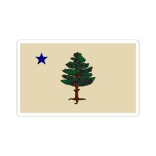 Flag of Maine 1901-1909 (United States) STICKER Vinyl Kiss-Cut Decal picture