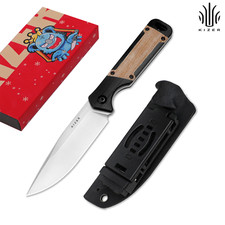 Kizer Militaw Drop Point Fixed Knife Nitro-V Blade G10+Micarta Handle+Sheath picture