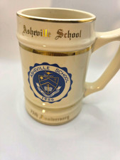 Vintage 1975 Asheville School 75th Anniversary Mug Stein WC Bunting USA 204 Gold picture