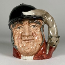 Royal Doulton Gone Away D6538 Small Character Jug Toby Mug Fox Hunter 3.5