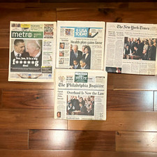 Newspaper Lot of 4: Metro, USA Today, New York Times, Philadelphia Inquirer picture