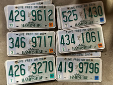 New Hampshire & Vermont Plates - 47 in total picture