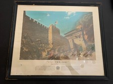 Vintage I'll Try Sir Peking Boxer Rebellion War Art Print Framed picture