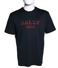 BALLY MEN'S BALLY 1851 EMBROIDED LOGO T-SHIRT INK MFBA750F MED US-38 New  picture