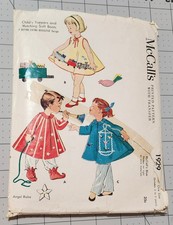 Vintage 1954 McCall's Child's Toppers and Soft Boots Pattern 1929 One Size  picture
