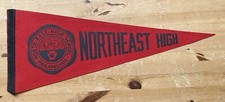 Vintage Northeast High School Philadelphia PA area 29 Inch Felt Pennant Early picture