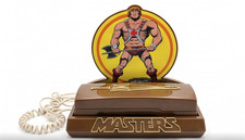 Vintage 1983 He-Man MOTU Push Button Telephone Stand Mattel Complete Rare 80s picture