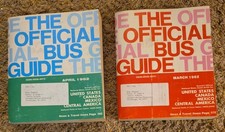 The Official Bus Guide 2 big RARE books Mar.& April 1982 TimeTables + More L@@K picture
