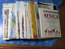 LOT OF 44 NATIONAL GEOGRAPHIC MAPS 1980-1989 No Duplicates picture