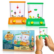 Yoya Toys Handheld Water Games - Fish Ring Toss And Basketball Aqua Arcade Toy _ picture