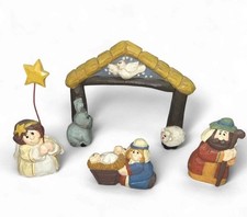 Vintage Midwest of Cannon Falls Eddie Walker 5-Piece Mini Nativity Creche Set picture
