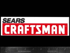 SEARS Craftsman Tools - Original Vintage 1970's 80's Racing Decal/Sticker picture