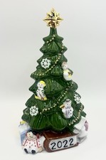 Royal Copenhagen 2022 Annual Christmas Tree Snowmen Porcelain Figurine w/ Box picture
