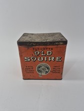 Vintage Tuckett’s Old Squire Tobacco Tin Canada Advertising EMPTY Orange picture