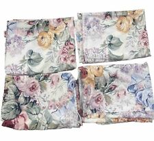 Lot 4 Vintage Ralph Lauren Standard Pillow Case Allison Pattern Floral ~ Flaws picture