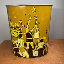 Vintage JL Clark Trash Can Basketball Bedroom Bathroom NCAA Tournament picture