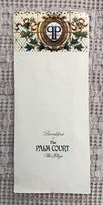 Vintage The Plaza Hotel NYC Palm Court Breakfast Menu Art - Stained Glass picture