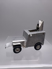 Small Vintage Baier Table Lighter Aluminum Jeep I11 picture