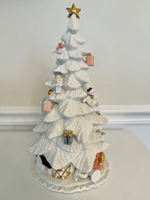 Heritage Mint 2003 White Porcelain Xmas Setting - Christmas Tree Replacement picture