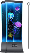 Electric Jellyfish Tank Table Lamp with Color Changing Lights for Kids Men Women picture