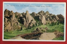 MOUNTAIN HIGHWAY, SPRINGS COLORADO POSTCARD 732 picture