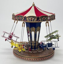 Mr. Christmas 79764 Gold Label World's Fair Biplane Ride Music Lights READ picture