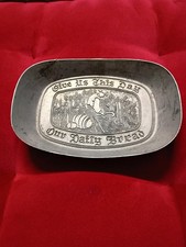 1960s Era Pewter Bread Tray 
