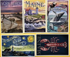 Maine Lantern Press Postcards  6x4 Scenic picture