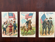 Antique 1900s Patriotic American Flag USA Postcard picture