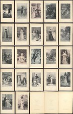 Bulwer Lytton Novel Art 1892 Antique Deluxe Photogravures Etchings - Lot of 25 picture